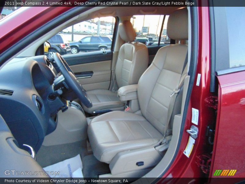 Deep Cherry Red Crystal Pearl / Dark Slate Gray/Light Pebble Beige 2011 Jeep Compass 2.4 Limited 4x4