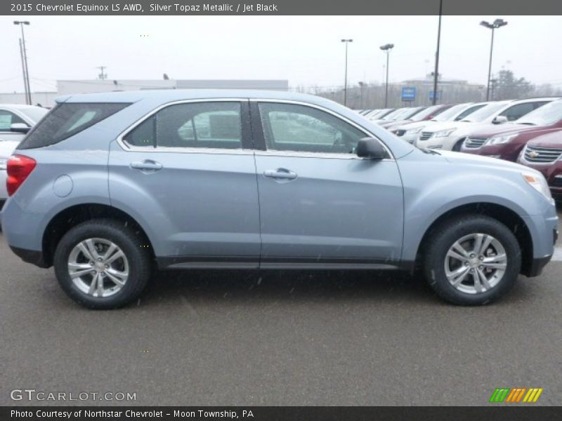 Silver Topaz Metallic / Jet Black 2015 Chevrolet Equinox LS AWD