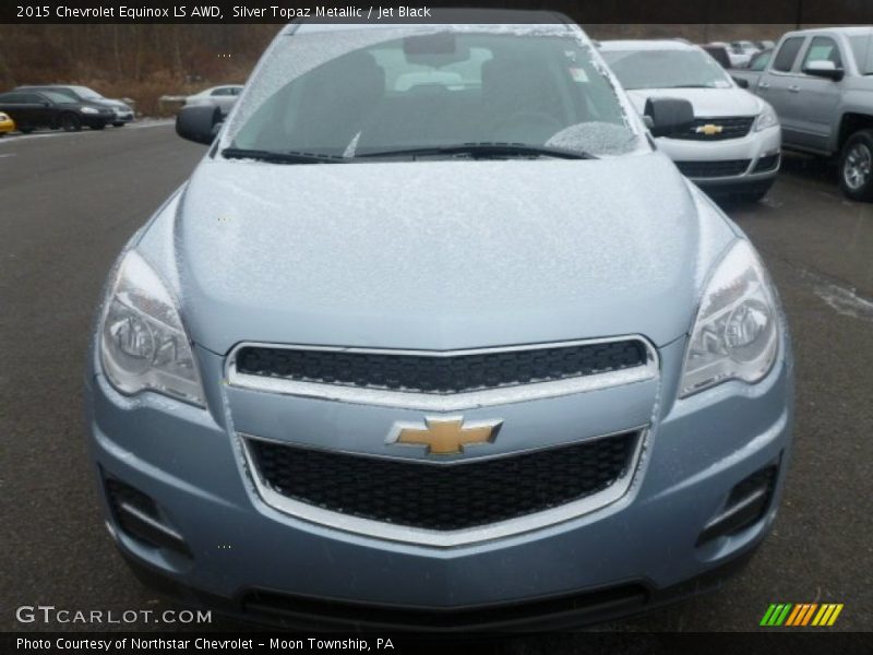 Silver Topaz Metallic / Jet Black 2015 Chevrolet Equinox LS AWD