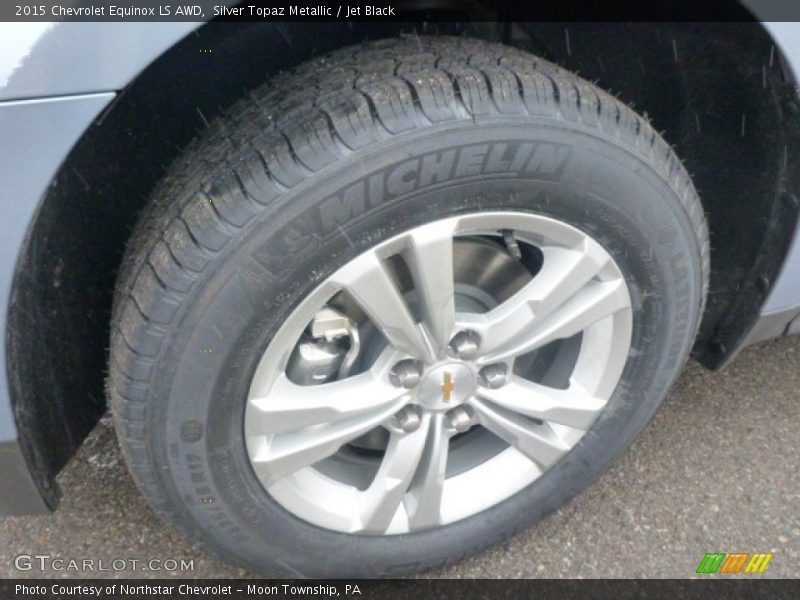 Silver Topaz Metallic / Jet Black 2015 Chevrolet Equinox LS AWD