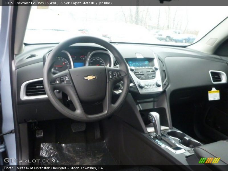 Silver Topaz Metallic / Jet Black 2015 Chevrolet Equinox LS AWD