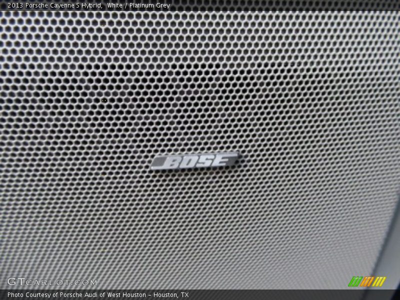 White / Platinum Grey 2013 Porsche Cayenne S Hybrid