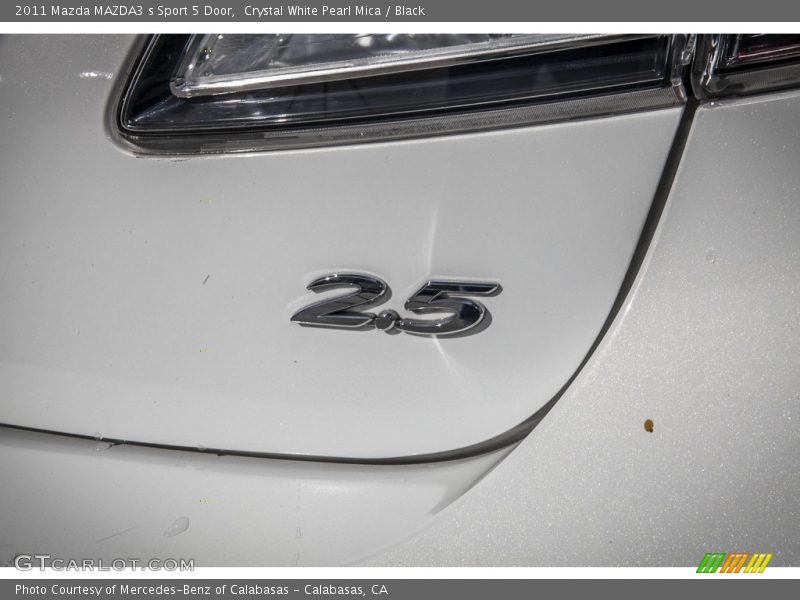 Crystal White Pearl Mica / Black 2011 Mazda MAZDA3 s Sport 5 Door