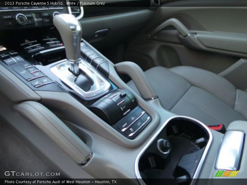 White / Platinum Grey 2013 Porsche Cayenne S Hybrid