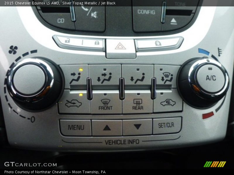 Silver Topaz Metallic / Jet Black 2015 Chevrolet Equinox LS AWD