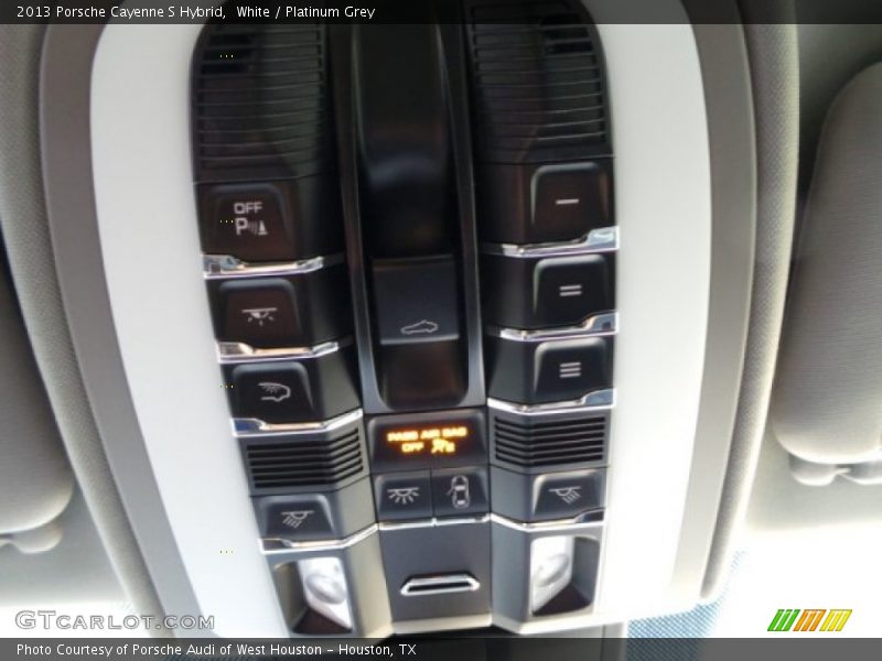 White / Platinum Grey 2013 Porsche Cayenne S Hybrid