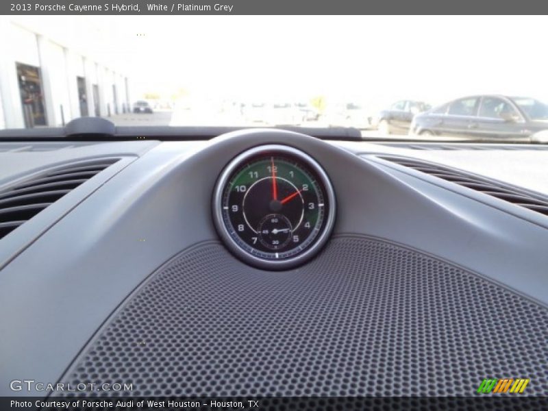 White / Platinum Grey 2013 Porsche Cayenne S Hybrid