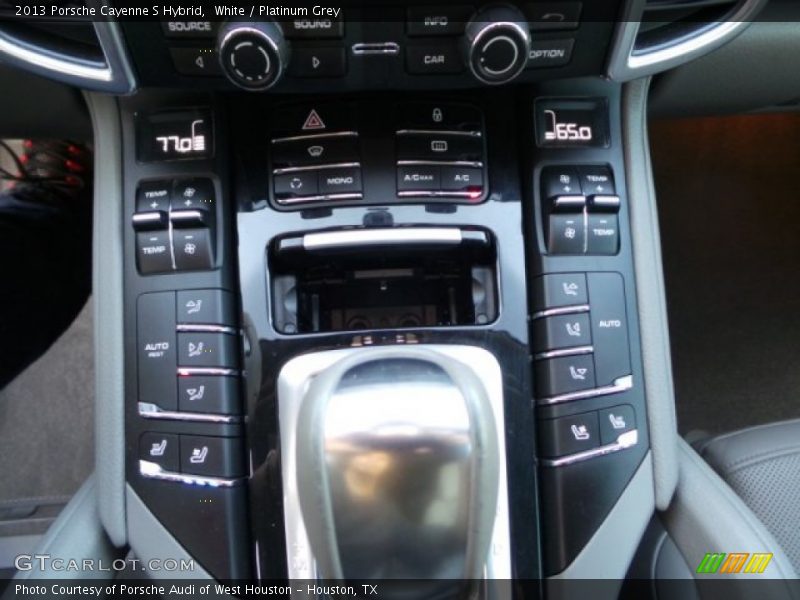 White / Platinum Grey 2013 Porsche Cayenne S Hybrid