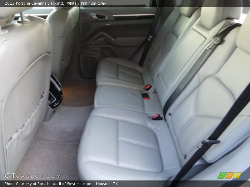White / Platinum Grey 2013 Porsche Cayenne S Hybrid