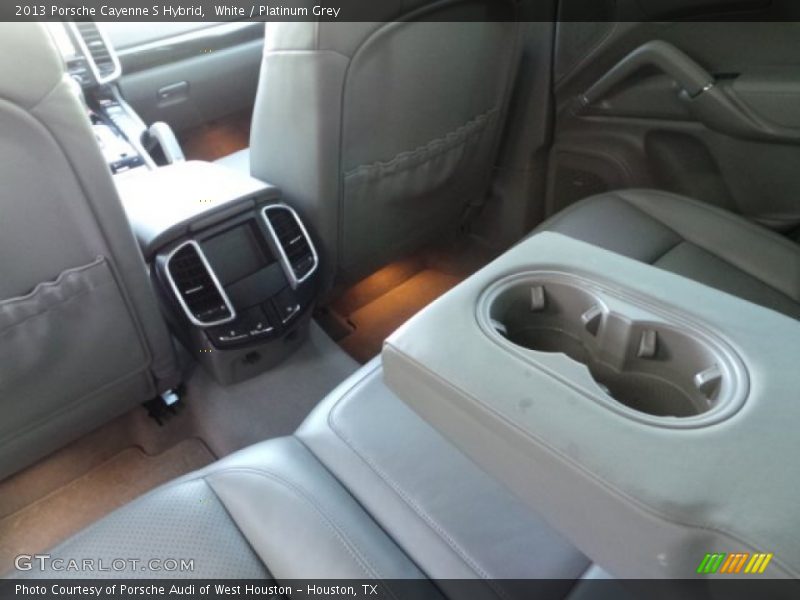 White / Platinum Grey 2013 Porsche Cayenne S Hybrid