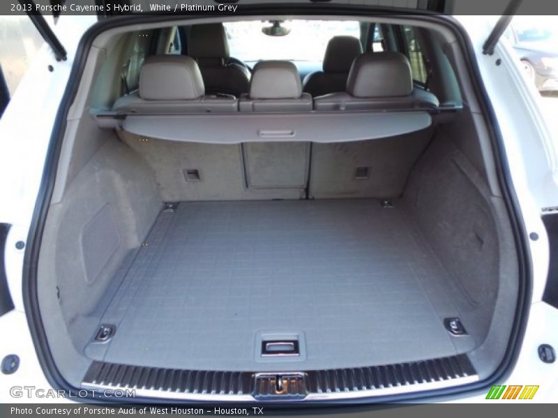 White / Platinum Grey 2013 Porsche Cayenne S Hybrid