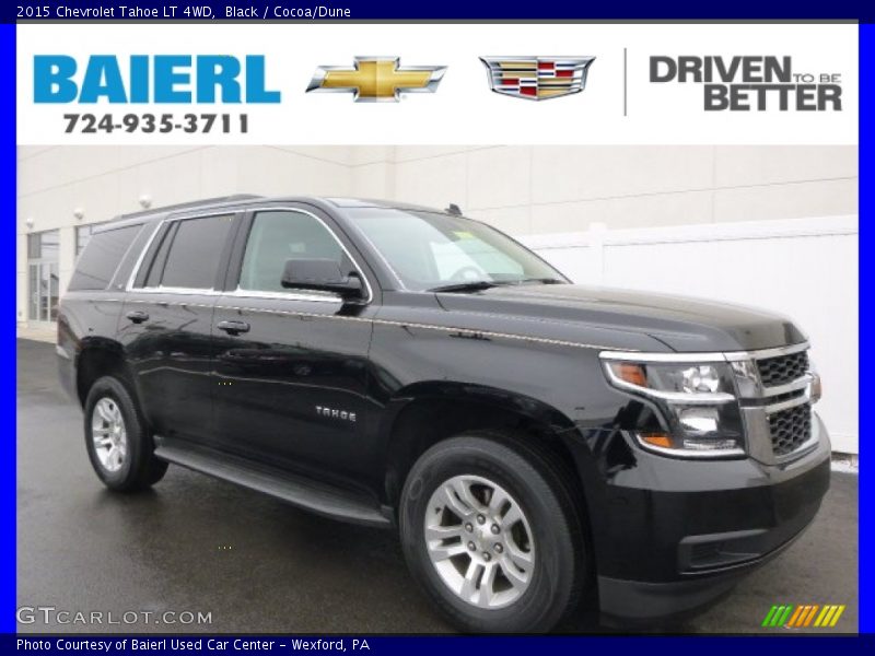 Black / Cocoa/Dune 2015 Chevrolet Tahoe LT 4WD
