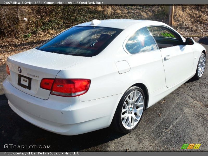 Alpine White / Coral Red/Black 2007 BMW 3 Series 328xi Coupe