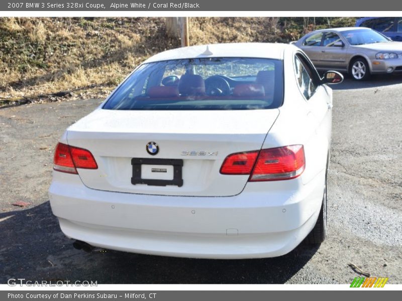 Alpine White / Coral Red/Black 2007 BMW 3 Series 328xi Coupe
