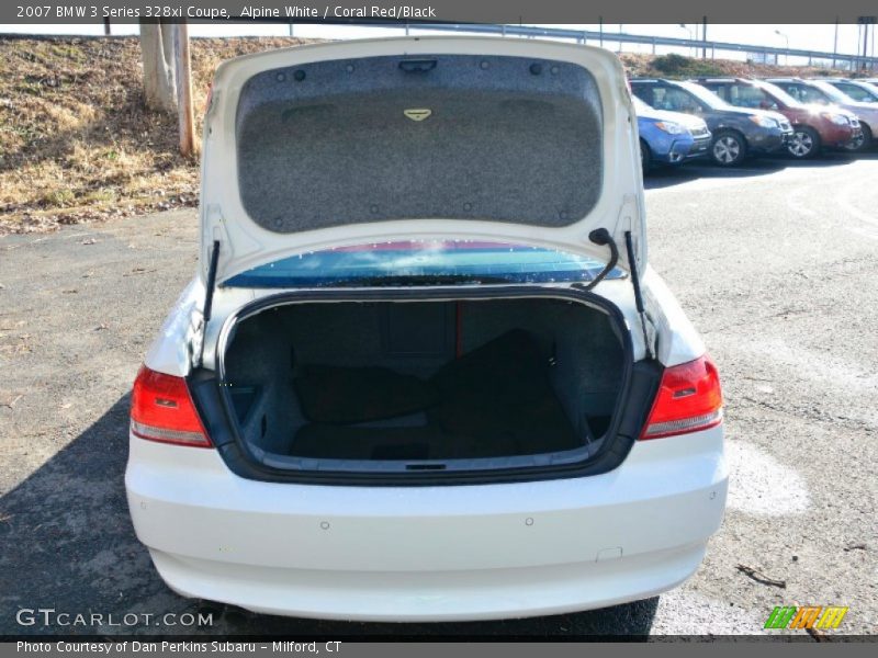 Alpine White / Coral Red/Black 2007 BMW 3 Series 328xi Coupe