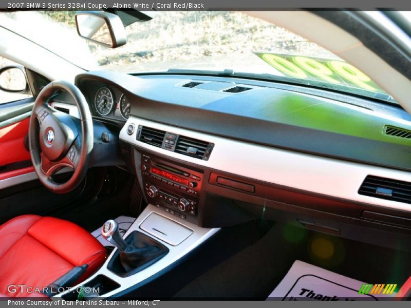 Alpine White / Coral Red/Black 2007 BMW 3 Series 328xi Coupe