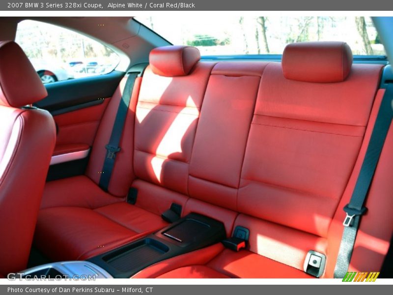 Alpine White / Coral Red/Black 2007 BMW 3 Series 328xi Coupe