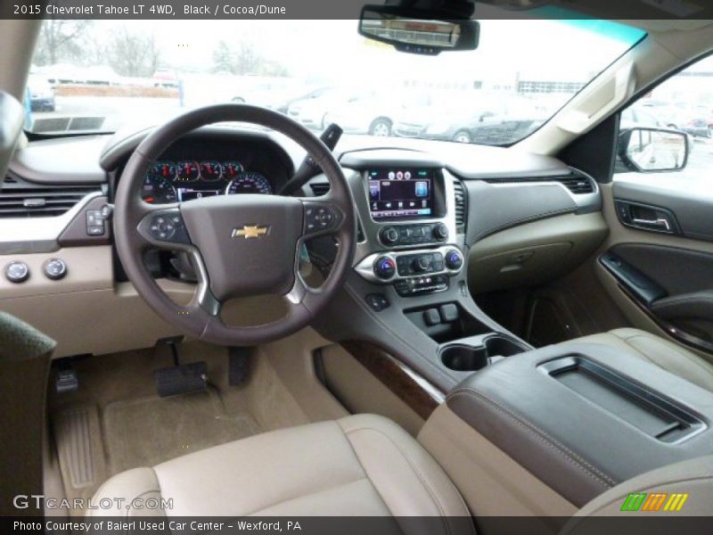 Black / Cocoa/Dune 2015 Chevrolet Tahoe LT 4WD