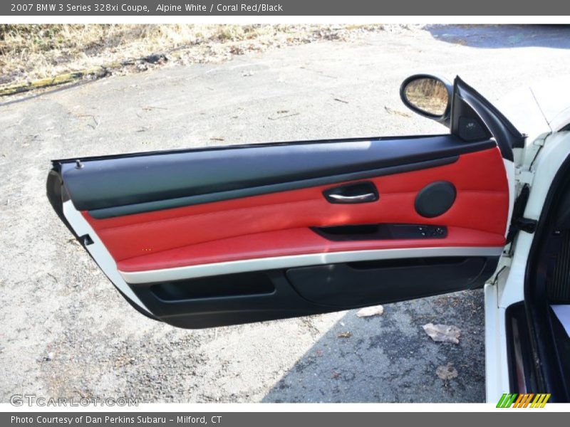 Alpine White / Coral Red/Black 2007 BMW 3 Series 328xi Coupe