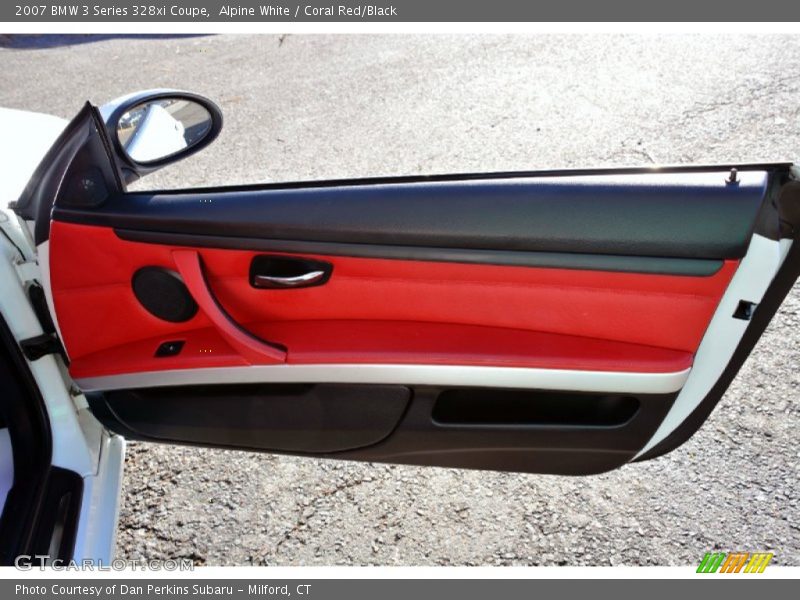Alpine White / Coral Red/Black 2007 BMW 3 Series 328xi Coupe