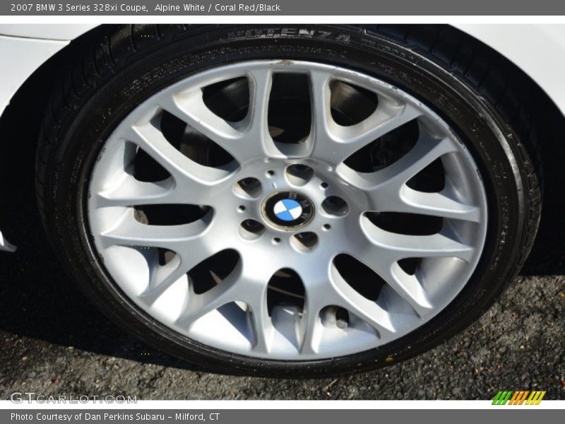 Alpine White / Coral Red/Black 2007 BMW 3 Series 328xi Coupe