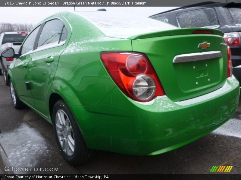 Dragon Green Metallic / Jet Black/Dark Titanium 2015 Chevrolet Sonic LT Sedan