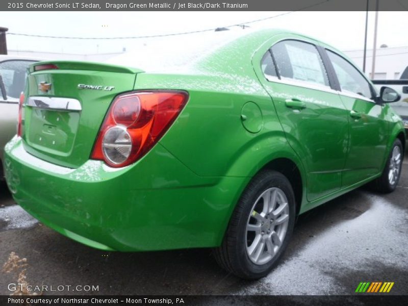 Dragon Green Metallic / Jet Black/Dark Titanium 2015 Chevrolet Sonic LT Sedan