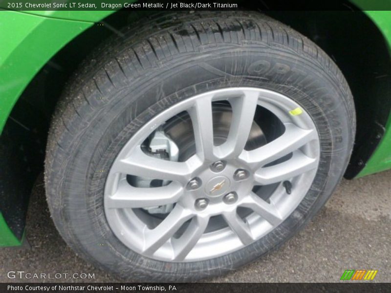 Dragon Green Metallic / Jet Black/Dark Titanium 2015 Chevrolet Sonic LT Sedan