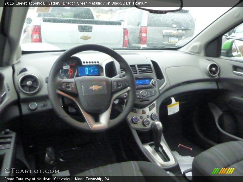 Dragon Green Metallic / Jet Black/Dark Titanium 2015 Chevrolet Sonic LT Sedan
