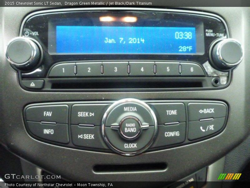 Dragon Green Metallic / Jet Black/Dark Titanium 2015 Chevrolet Sonic LT Sedan