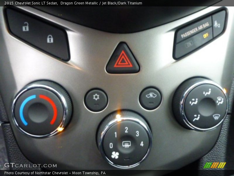 Dragon Green Metallic / Jet Black/Dark Titanium 2015 Chevrolet Sonic LT Sedan