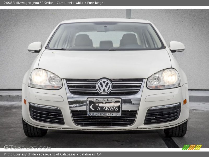 Campanella White / Pure Beige 2008 Volkswagen Jetta SE Sedan