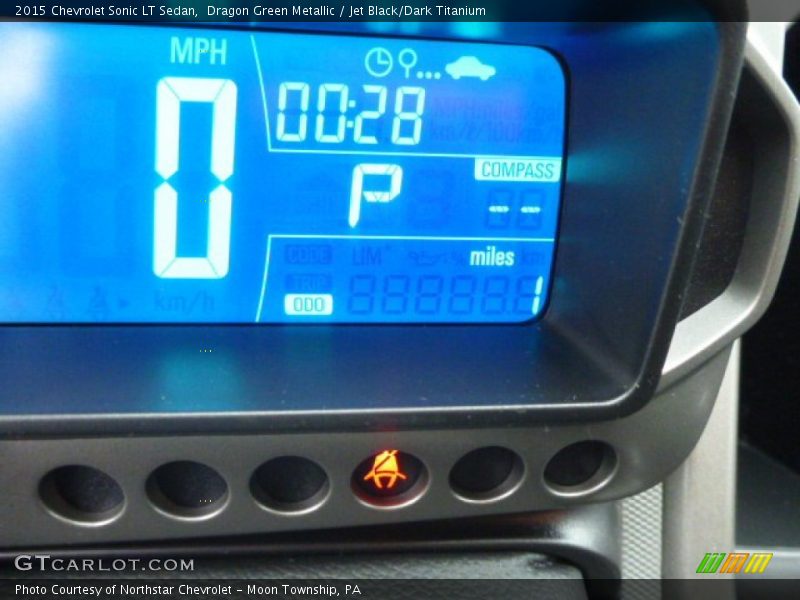 Dragon Green Metallic / Jet Black/Dark Titanium 2015 Chevrolet Sonic LT Sedan