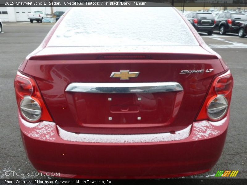 Crystal Red Tintcoat / Jet Black/Dark Titanium 2015 Chevrolet Sonic LT Sedan