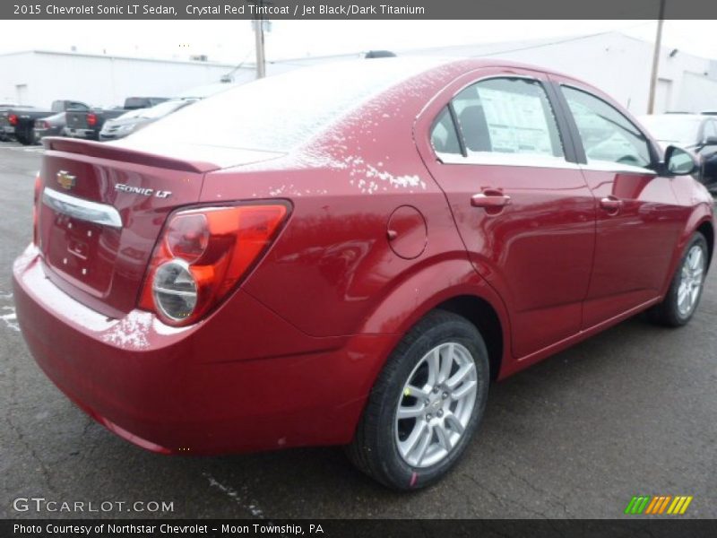 Crystal Red Tintcoat / Jet Black/Dark Titanium 2015 Chevrolet Sonic LT Sedan