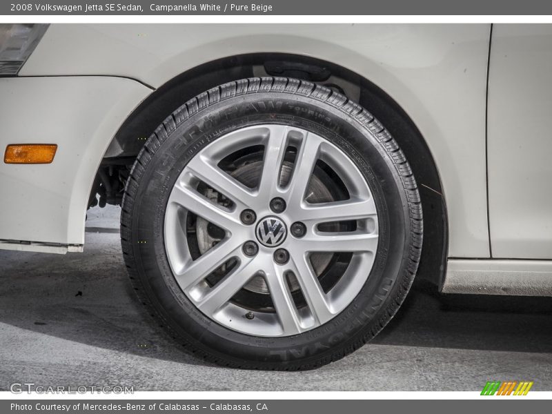 Campanella White / Pure Beige 2008 Volkswagen Jetta SE Sedan