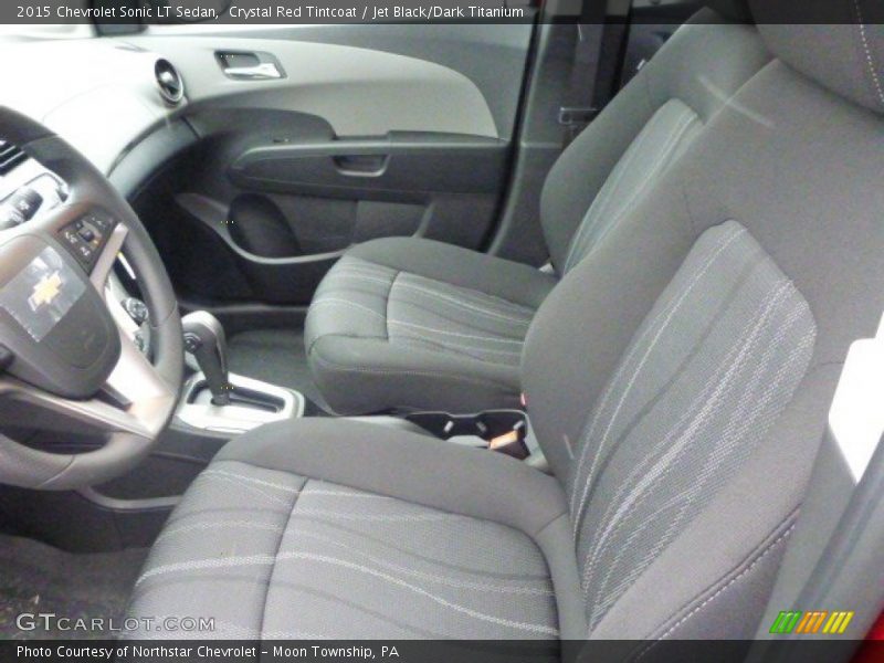 Crystal Red Tintcoat / Jet Black/Dark Titanium 2015 Chevrolet Sonic LT Sedan