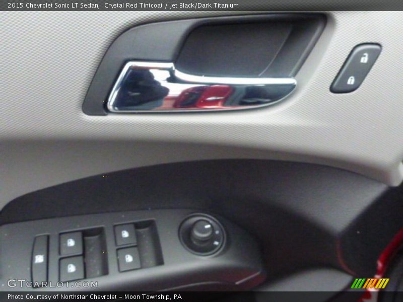 Crystal Red Tintcoat / Jet Black/Dark Titanium 2015 Chevrolet Sonic LT Sedan