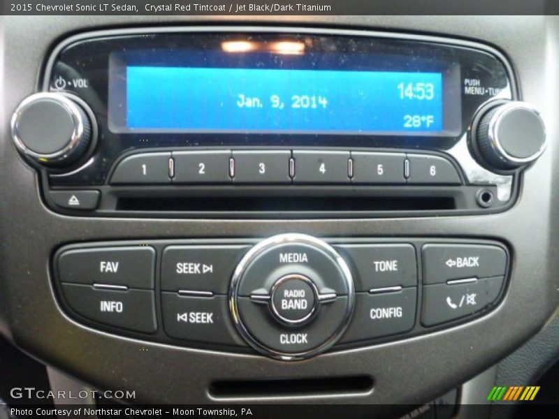 Crystal Red Tintcoat / Jet Black/Dark Titanium 2015 Chevrolet Sonic LT Sedan
