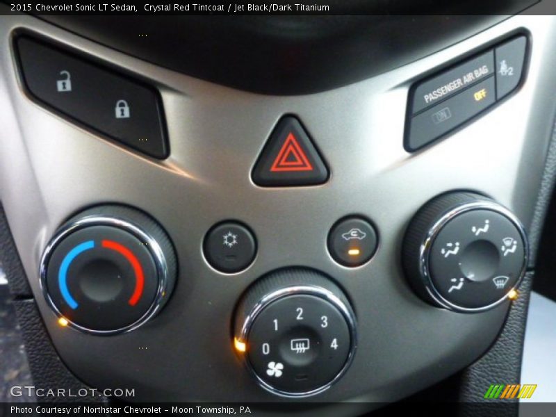 Crystal Red Tintcoat / Jet Black/Dark Titanium 2015 Chevrolet Sonic LT Sedan