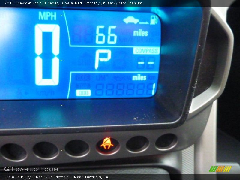 Crystal Red Tintcoat / Jet Black/Dark Titanium 2015 Chevrolet Sonic LT Sedan