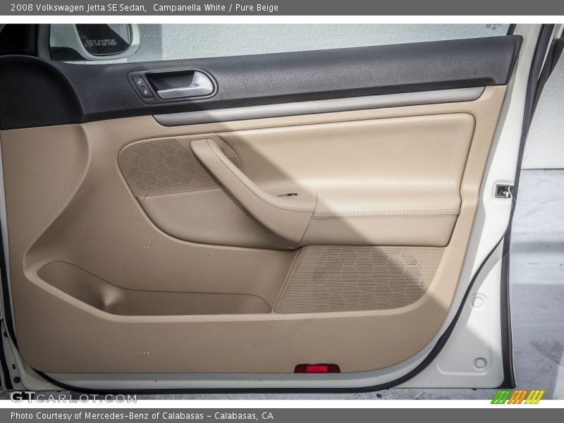 Campanella White / Pure Beige 2008 Volkswagen Jetta SE Sedan