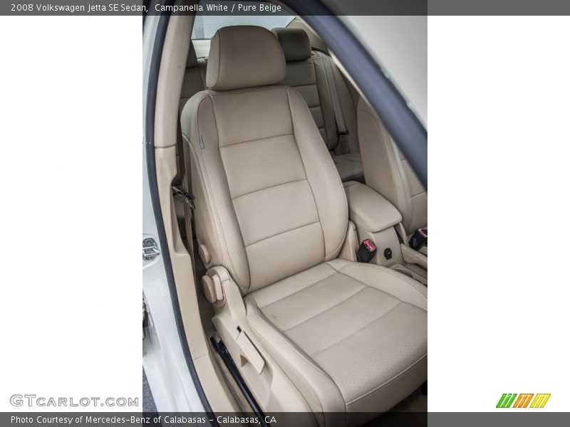 Campanella White / Pure Beige 2008 Volkswagen Jetta SE Sedan