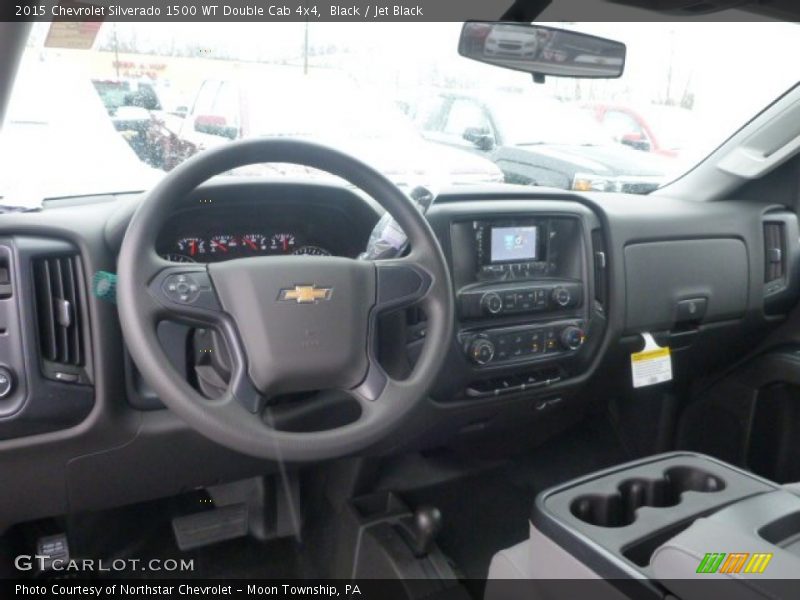 Black / Jet Black 2015 Chevrolet Silverado 1500 WT Double Cab 4x4