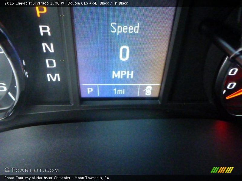 Black / Jet Black 2015 Chevrolet Silverado 1500 WT Double Cab 4x4