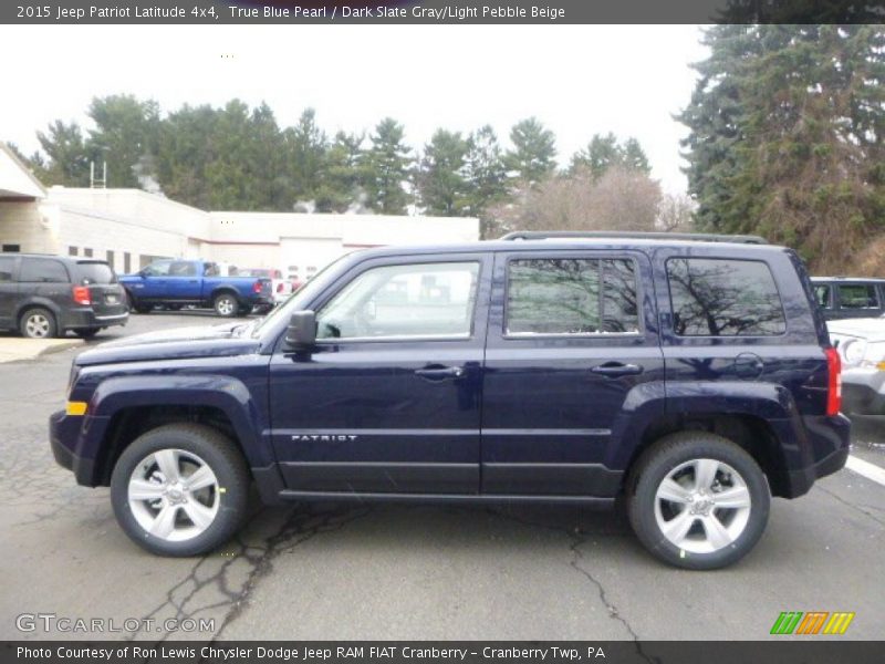 True Blue Pearl / Dark Slate Gray/Light Pebble Beige 2015 Jeep Patriot Latitude 4x4