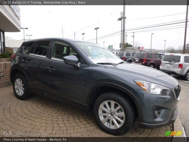 Metropolitan Gray Mica / Black 2013 Mazda CX-5 Touring