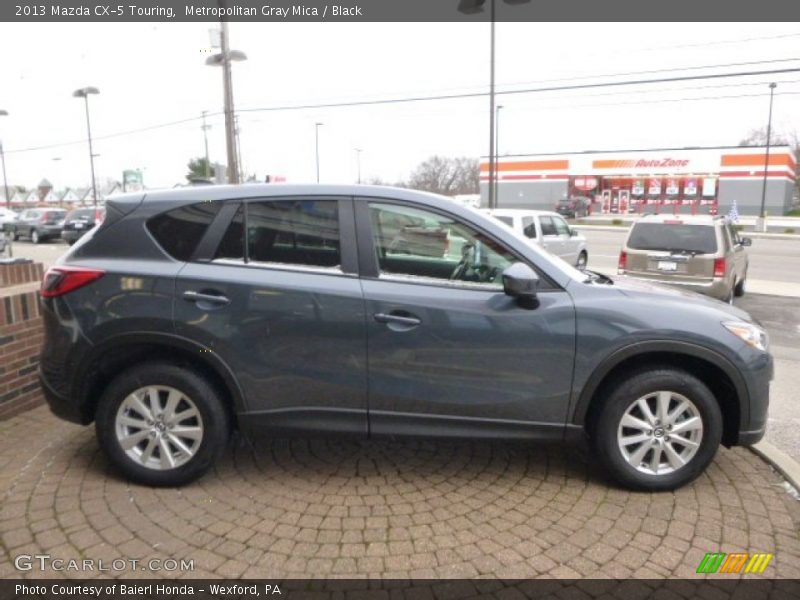 Metropolitan Gray Mica / Black 2013 Mazda CX-5 Touring