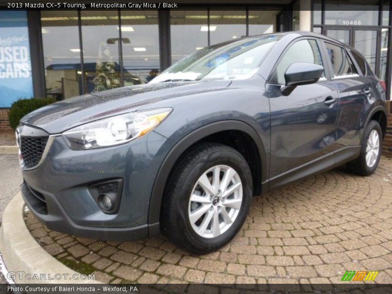 Metropolitan Gray Mica / Black 2013 Mazda CX-5 Touring