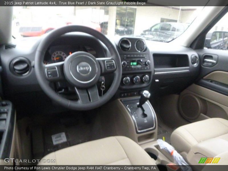 True Blue Pearl / Dark Slate Gray/Light Pebble Beige 2015 Jeep Patriot Latitude 4x4